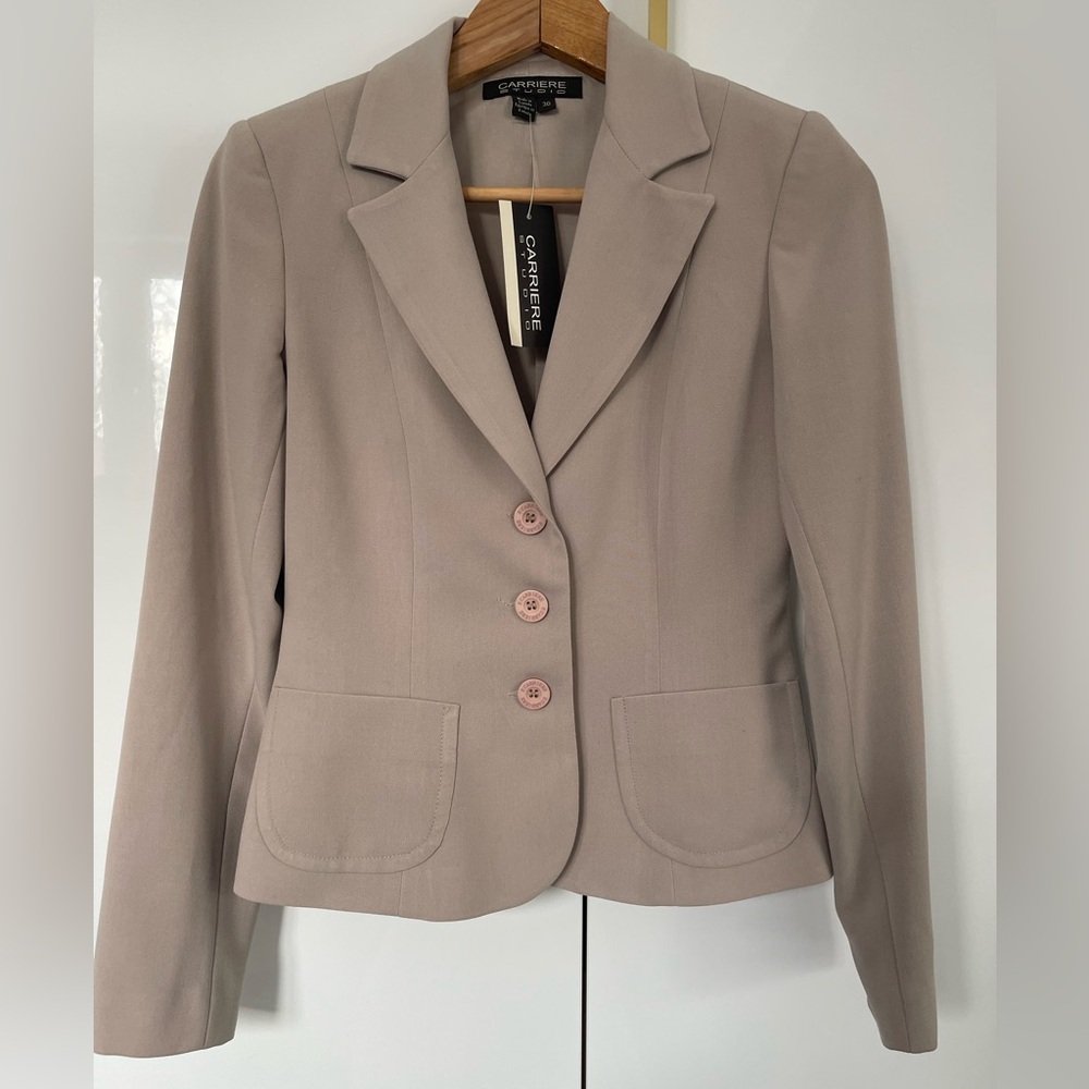 Carrière Studio Taupe Tailored Blazer
